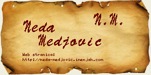 Neda Međović vizit kartica